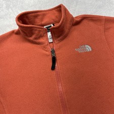 The North Face Front Zip Long Sleeve Fleece Jacket Girls XL 18 Coral