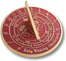 Messing Personalisierte Sonnenuhr Kompass Hochzeitstag Geschenk f&uuml;r Paare