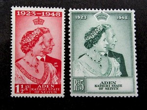 nystamps British Aden Kathiri State Of Seiyun Stamp # 14 15 Mint OG H L10y1406