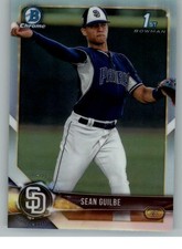 2018 Bowman Chrome Draft Refractors #BDC144 Sean Guilbe (ref 129938)