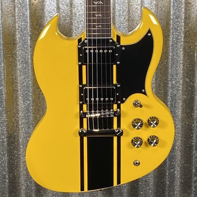 Westcreek Guitars Racer SG Offset Style Bumble-B Yellow #0003 Used