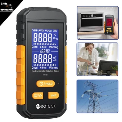 NEOTECK Digital Strahlungsdetektor 3IN1 EMF-Messgerät Strahlungszähler Strahlenmessgerät