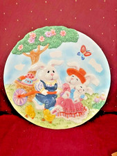 3D Embossed Large Easter Bunny Family Serving Platter, Free Shipping