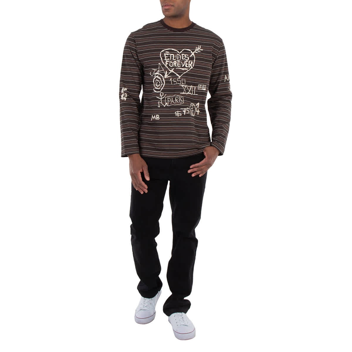 Etude Graffiti Stripe Wonder Long-Sleeve T-Shirt, Size Medium image 4