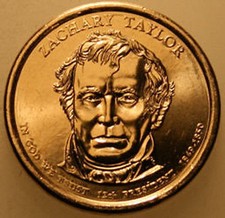 2009-D Presidential Dollar Uncirc Zachary Taylor ZT Golden Nice No Problem Coin