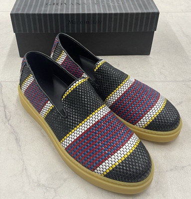 NIB Giovanni Conti Woven Color Block Slip On Sneakers Size: 44 (US 11)