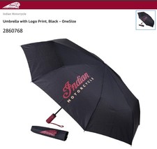 Genuine Indian Motorcycle Umbrella W/ IMC Logo Print, Black- One Size 2860768
