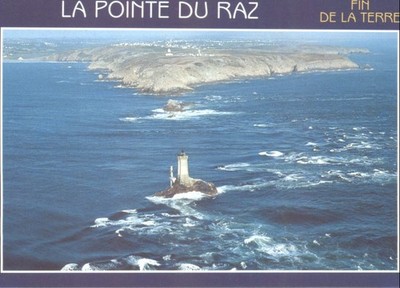 Pointe du Raz & La Vieille Leuchtturm Postkarte Finistère Bretagne Frankreich