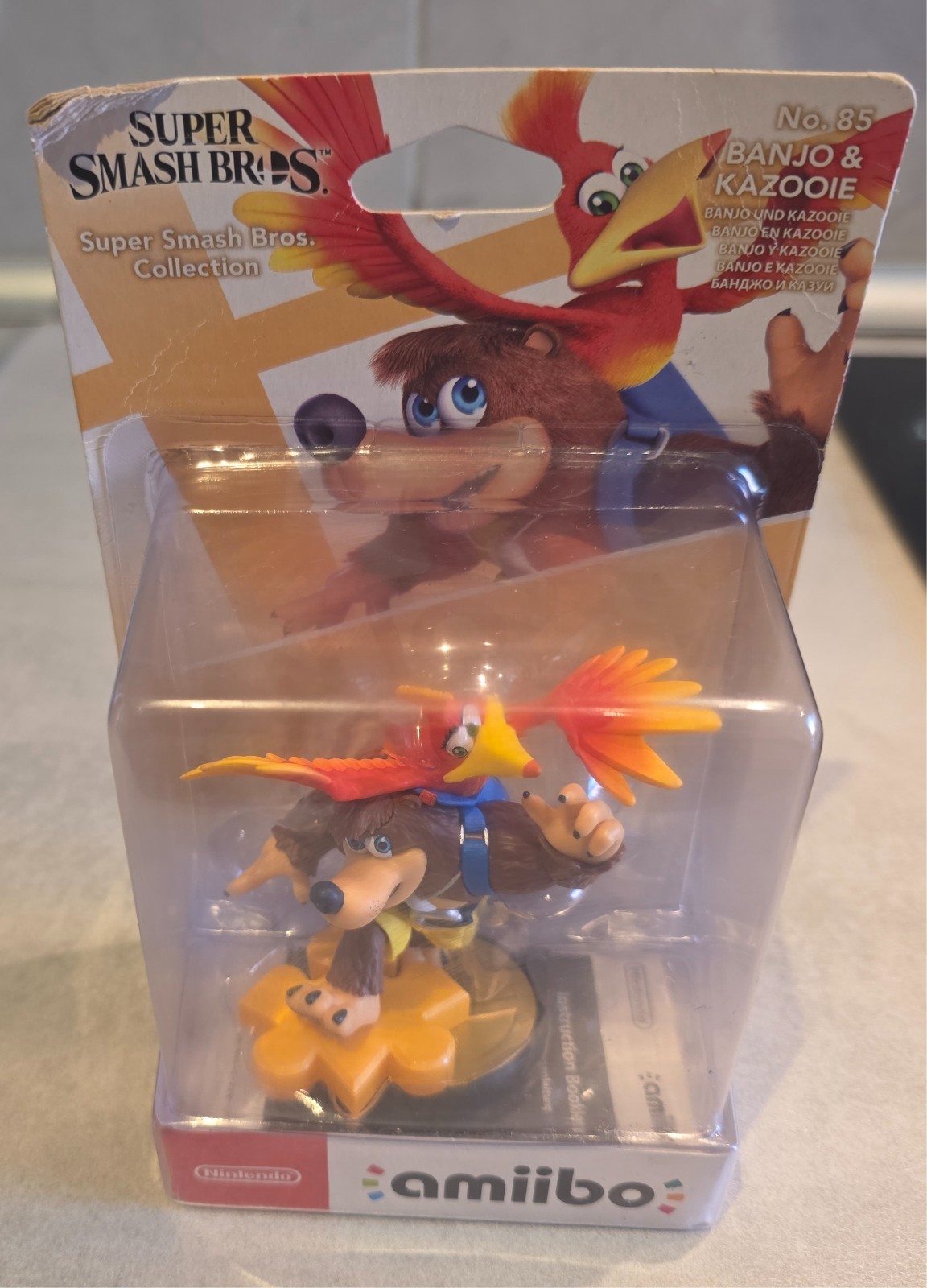 Figurine Amiibo Banjo Kazooie N°85 Super Smash Bros neuf pour console Nintendo Switch