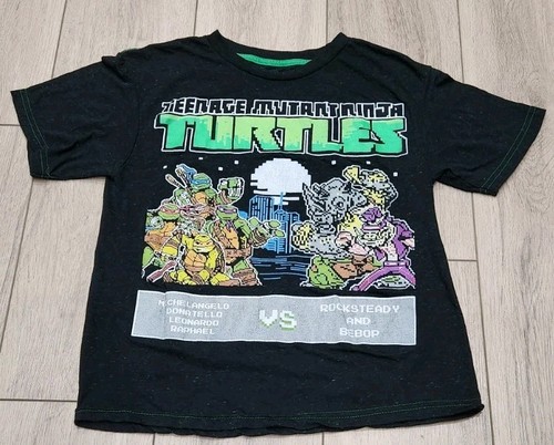 Teenage Mutant Ninja Turtles TMNT Grafik Tshirt schwarz & grün Jugend Größe M - Bild 1 von 5