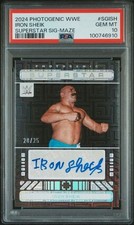 2024 Photogenic WWE Iron Sheik Superstar Signatures PSA 10 Panini /25 Maze Auto