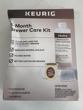 Keurig Coffee Maker 3-Month Maintenance Kit Descaling Solution Rinse Pods New