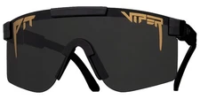 Pit Viper The Exec Single Wide Black Shield Sunglasses
