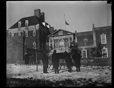 Washington D.C. British Embassy 1936 King George V Death Flag Half-Staff