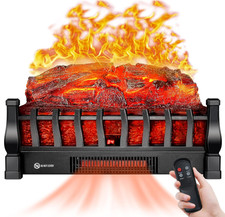 Troncos chimenea eléctrica con control remot...