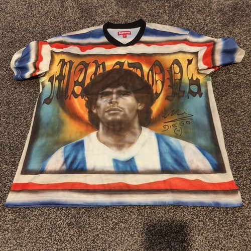 Authentic Supreme Maradona Jersey - Size Large