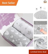 Breathable 100 Cotton Bassinet Sheets - Perfect for Baby's Delicate Skin