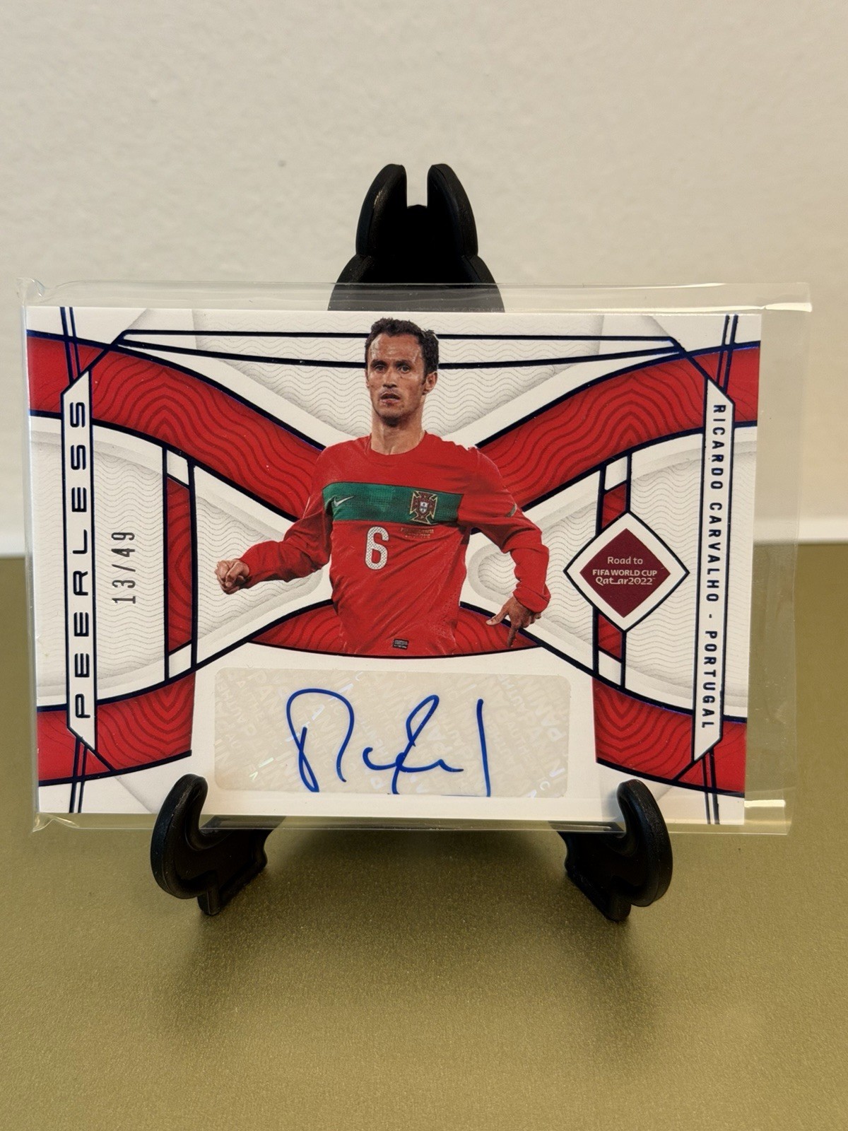 2022 Panini National Treasures FIFA Ricardo Carvalho 13/49 Auto Portugal #PS-RCA view 1