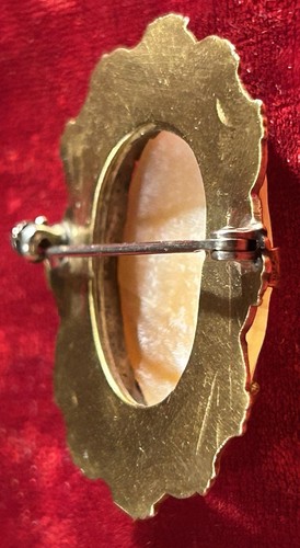 Broche antiguo concha camafeo. #2304. - Imagen 10 de 10