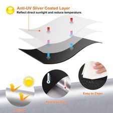 100 Black Out Window Cover Portable Blackout Shades Adhesive Thermal
