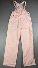 Vintage Pink Corduroy Overalls Women's Size M Made in USA 80s 90s Retro