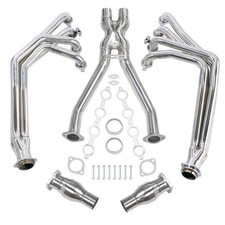 Exhaust Header Fit For Corvette 97-04 5.7 V8 Long Tube 1-7/8"MT001001(No support