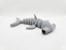 Hammerhead Shark Flexi | 3D Printed Realistic Animal | Articulated Desk Toy Pet