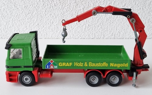 Siku Modellauto LKW Mit Ladekran - Mercedes Benz Actros - Graf Baustoffe Nagold