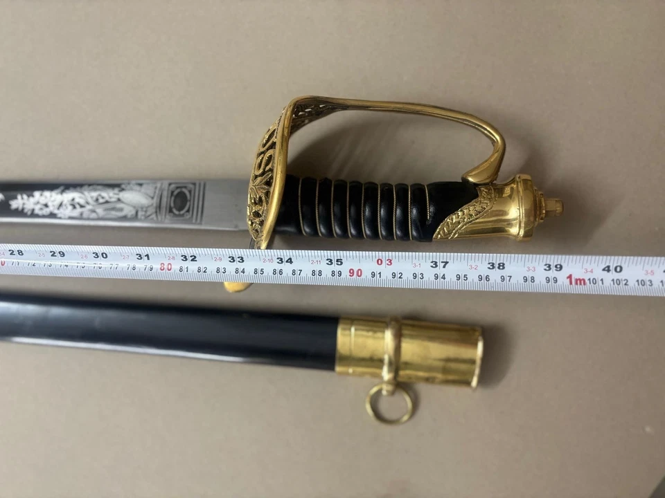 Espada de Caballería Oficiales De Colección EE. UU. Buen Estado Coleccionable Coleccionable Foto 2 de 4