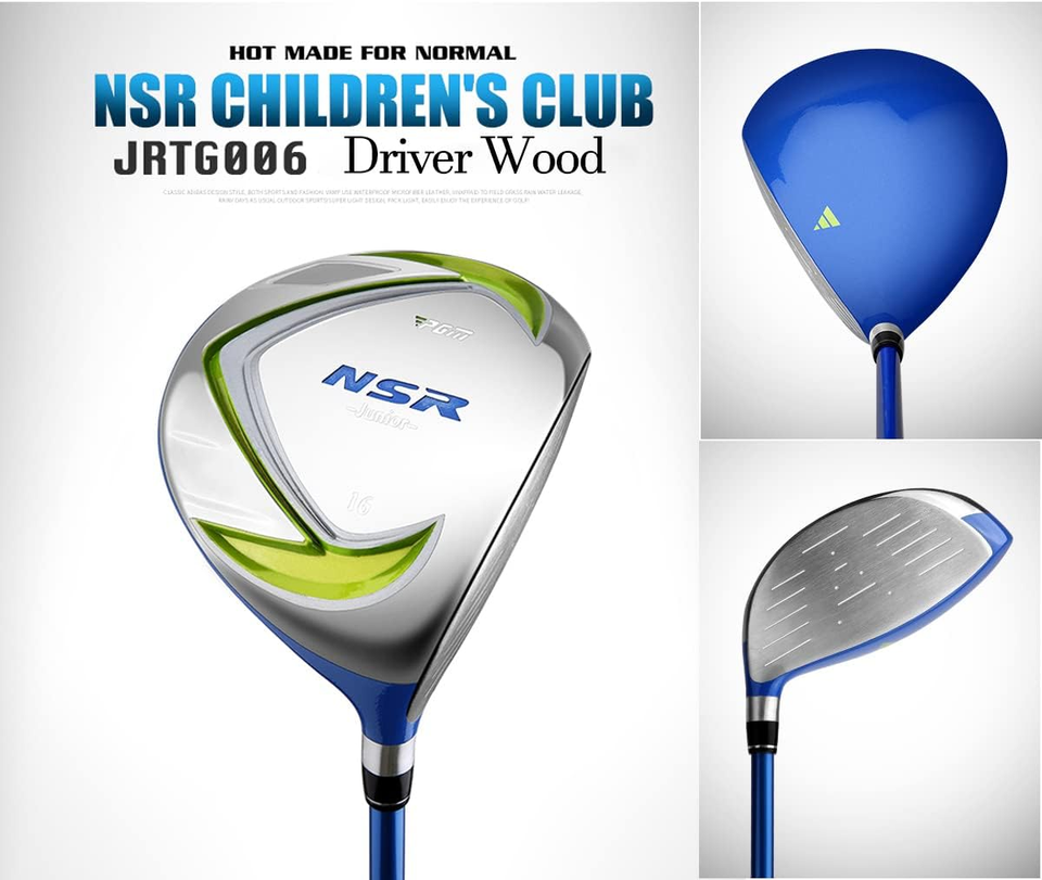 Junior Golf Club Complete Set Includes Driver, Hybrid, 7, 9, Wedge