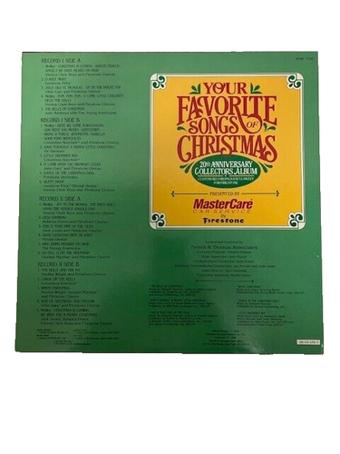 Sea Your Favorite Songs Of Christmas 20th Anniversary Double LP 1988 Vinyl Album - Picture 2 of 4