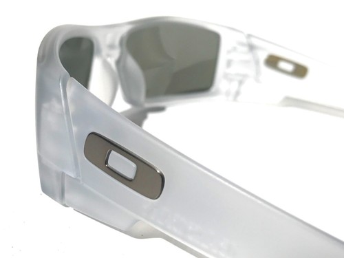 NEW Oakley GASCAN Matte Clear POLARIZED Galaxy Blue Mirror Lens Sunglass 9014 - Picture 4 of 18