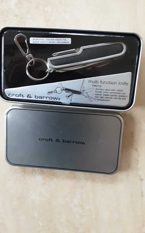 NEW Multi Function Knife Camping - Corkscrew Can Opener Saw Awl Scissor