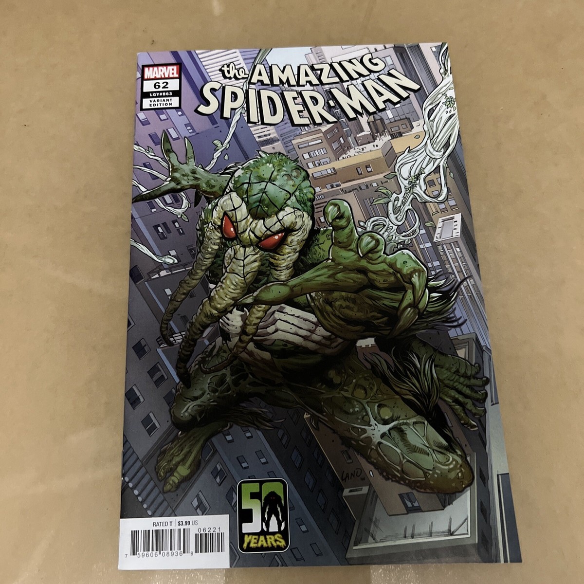 THE AMAZING SPIDER-MAN #62-863 (-9.8) 50 Years Swamp Thing Variant
