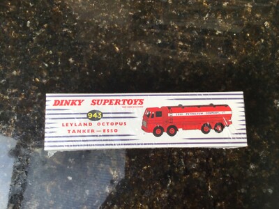 Camion Dinky Supertoys Atlas - Leyland Octopus Tanker Esso - Métal Rouge - Neuf En Boîte