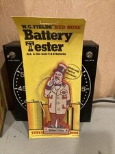 WC Fields Red Nose Battery Tester Collectible 1974 American Noveltronics