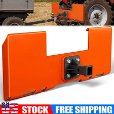 3/8" Skid Steer Mount Plate 2" Removable Trailer Hitch Receiver Quick Attach US