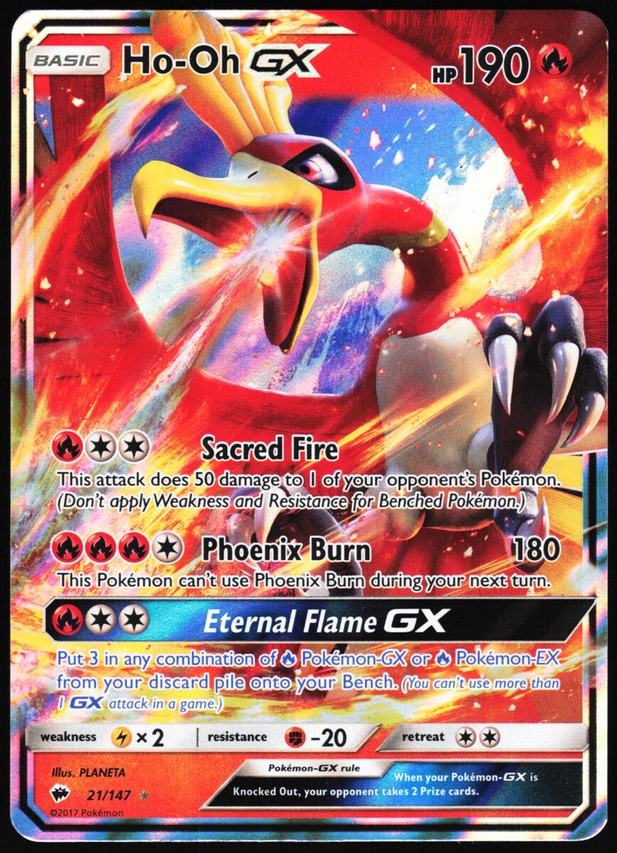 Mavin  Pokémon TCG Ho-Oh GX Burning Shadows 131/147 Holo Full A