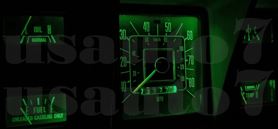 NEW Dash Cluster Gauge GREEN LED LIGHT KIT Fits 73-79 Ford F100 F150 F250 Bronco Foto 3 de 4