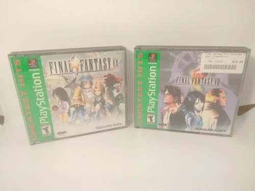 Final Fantasy 8 & 9 (Sony PlayStation 1) PS1. G.H, No manuals. Tested/Works!