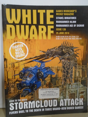 WARHAMMER MAGAZINE WHITE DWARF ISSUE 126 JUNE 25 2016 MINT CONDITION