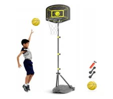 Kids Basketball Hoop for Boys Girls Adjustable Height 3.6 ft-6.2 ft Toddler Bask
