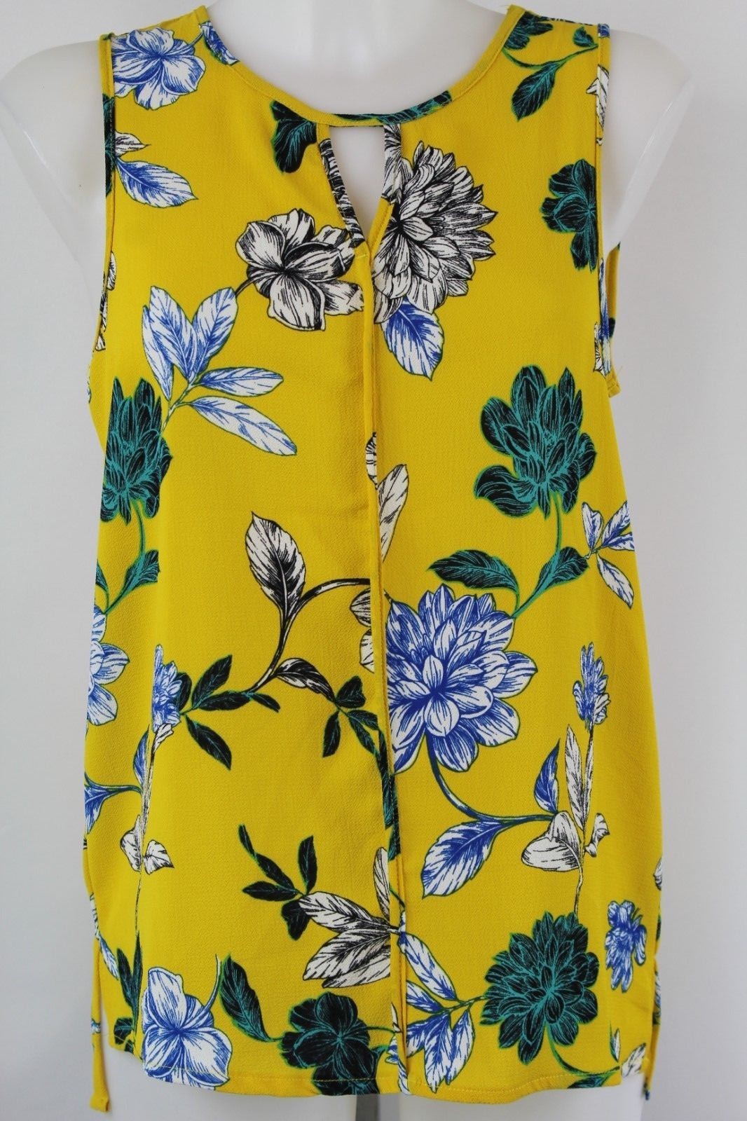 yellow flowy tank top