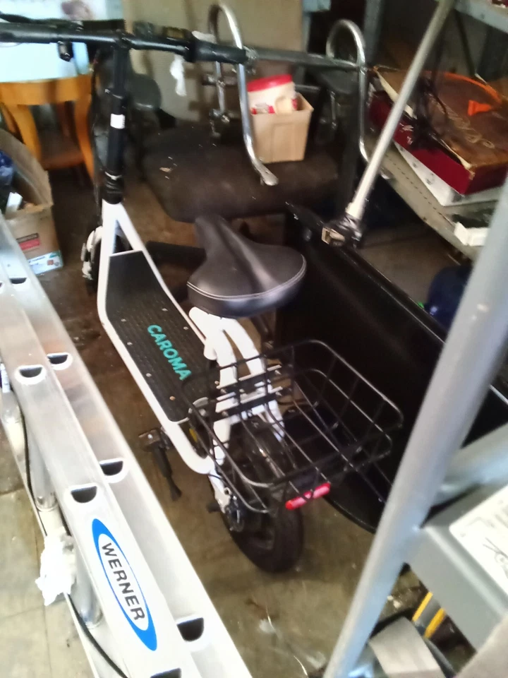 Scooter elétrico adulto com assento 1200W longo alcance dobrável E-Scooter #EUA - Imagem 2 de 3