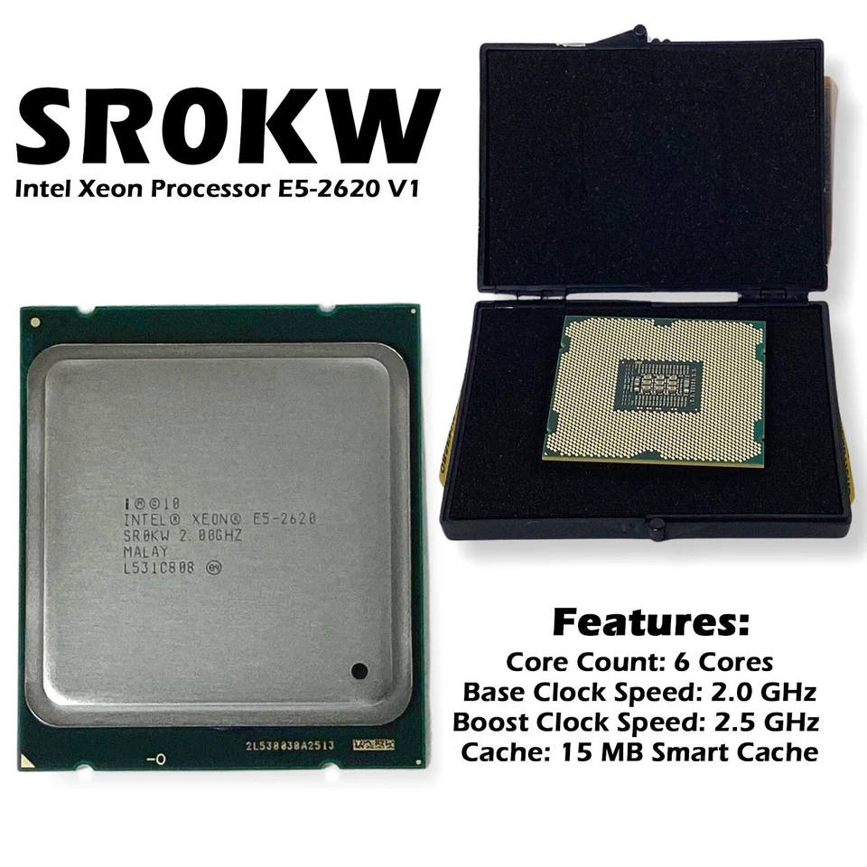 Intel Xeon E5-2620 6 Core 2.00GHz LGA 2011 15 MB L3 Processor SR0KW 6Y6H0 - Image 2 of 4