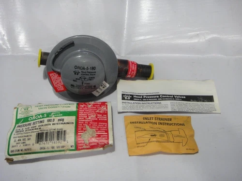 Sporlan OROA-5-180 Head Pressure Control Valve 180.0 PSIG 5/8 ODF W/ Strainer