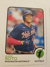 2022 Topps Heritage 1973 Oversized Box Topper Juan Soto #OB-JS Nationals