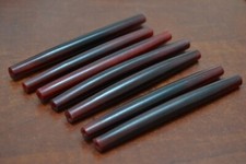 25 PCS RED BUFFALO HORN TUBE HAIR PIPE CHOKER BEADS 4"