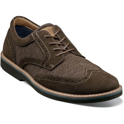 Nunn Bush Tan Suede Wingtip Oxfords Nunn Bush Shoes Mens Size 10.5 Brown Wingtip Oxford Brogue  main image 4