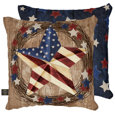 Americana Barnstar Everyday Pillow 17'' x 17'' Briarwood Lane